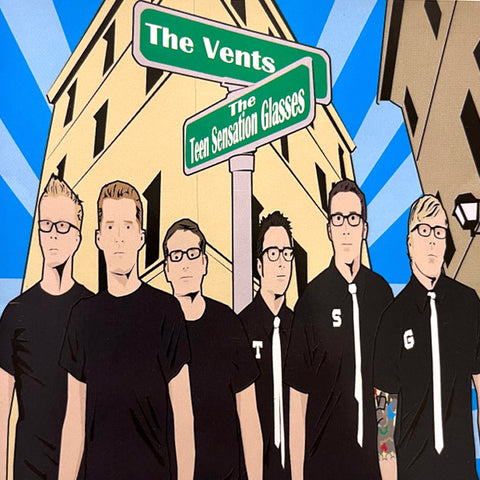 Vents, The / The Teen Sensation Glasses - Split (CD)