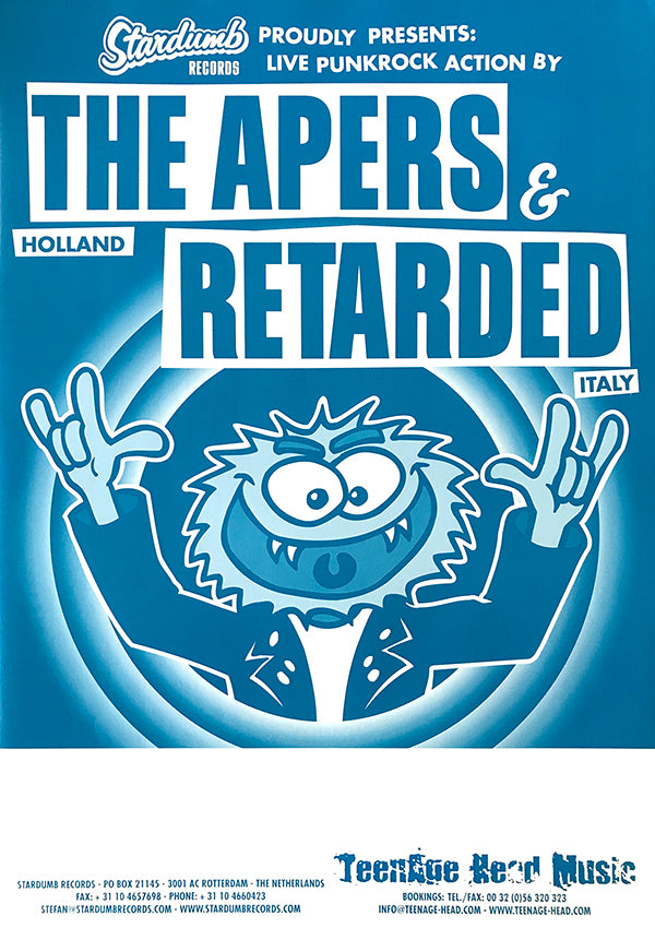 Apers & Retarded - European Tour 2001 (Poster)