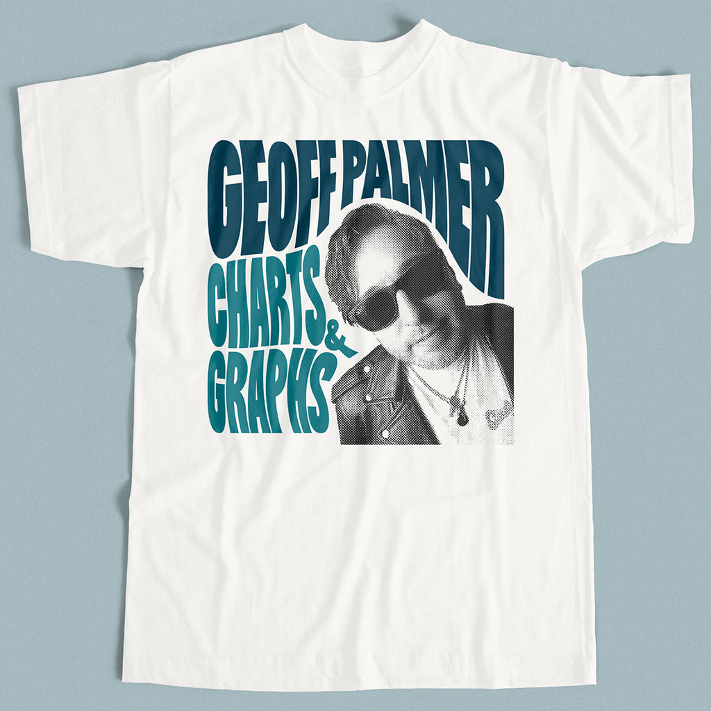 Geoff Palmer - Charts & Graphs (White T-shirt, S, M & XL only!)